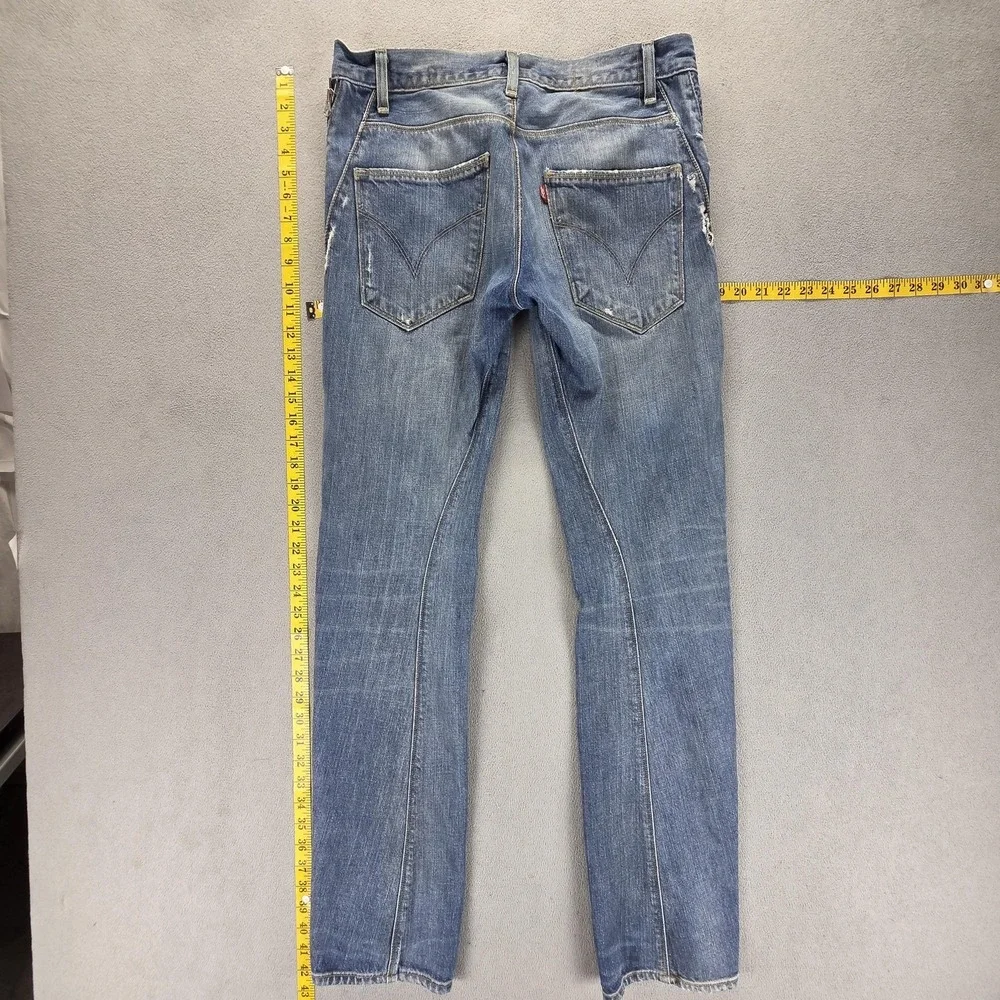 Vintage Levis Engineered Jeans Mens Blue Twisted Zip Pocket Fits 31x33